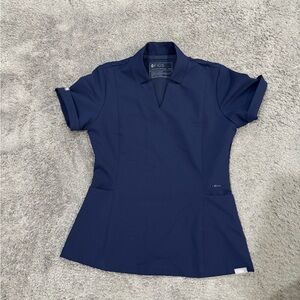 XXS FIGS Navy Blue Inala Scrub Top